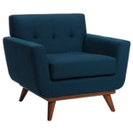 Safavieh Couture Opal Linen Tufted Arm Chair - Dark Teal