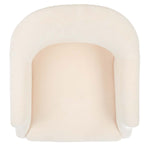 Safavieh Couture Quartz Swivel Accent Chair - Ivory / Gold