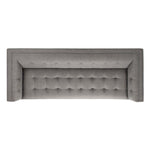 Safavieh Couture Garnet Linen Tufted Sofa - Light Grey