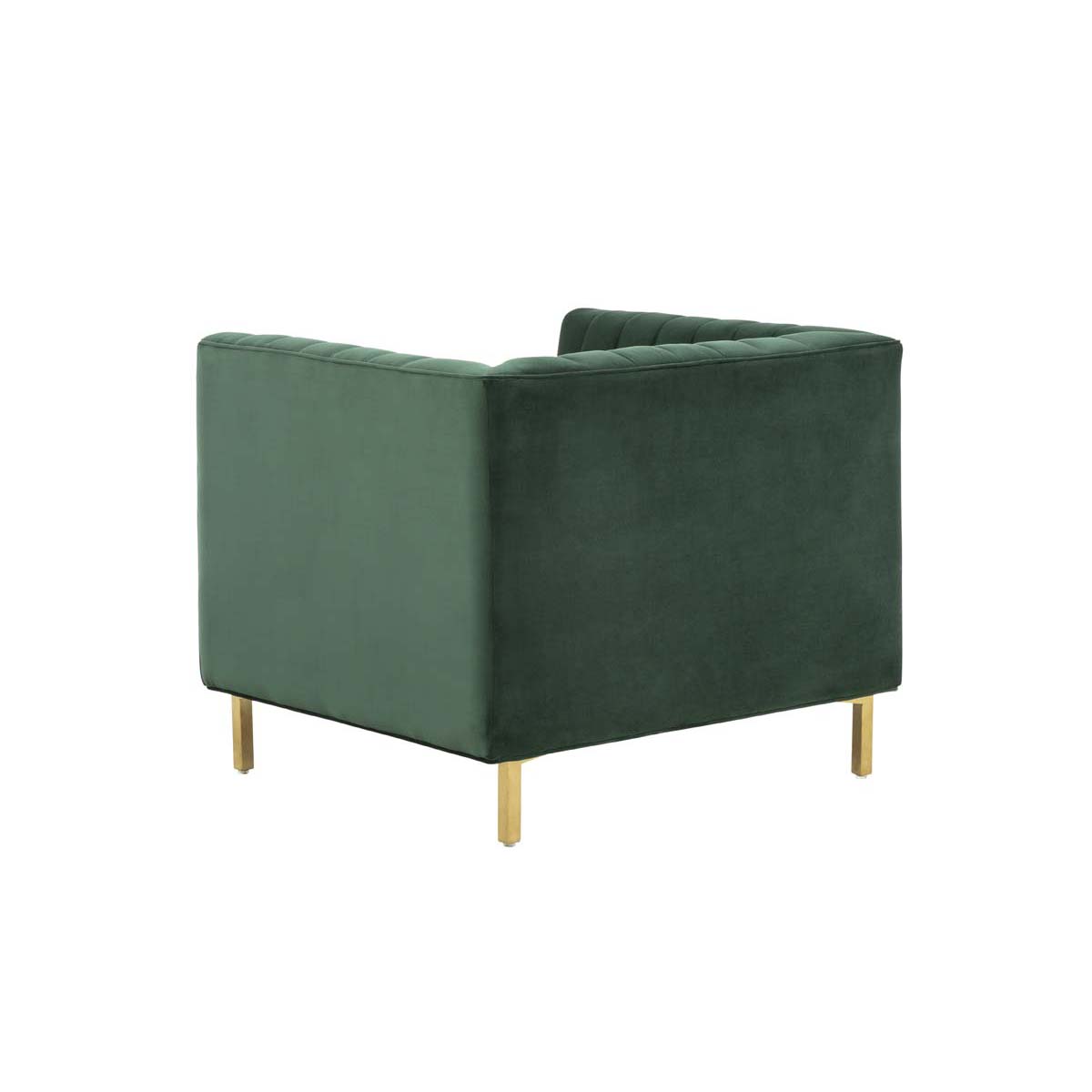 Safavieh Couture Doris Velvet Club Chair - Forest Green