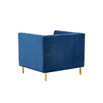 Safavieh Couture Doris Velvet Club Chair - Navy