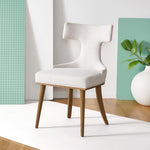 Safavieh Couture Krisalyn Linen Dining Chair , SFV5028 - Taupe