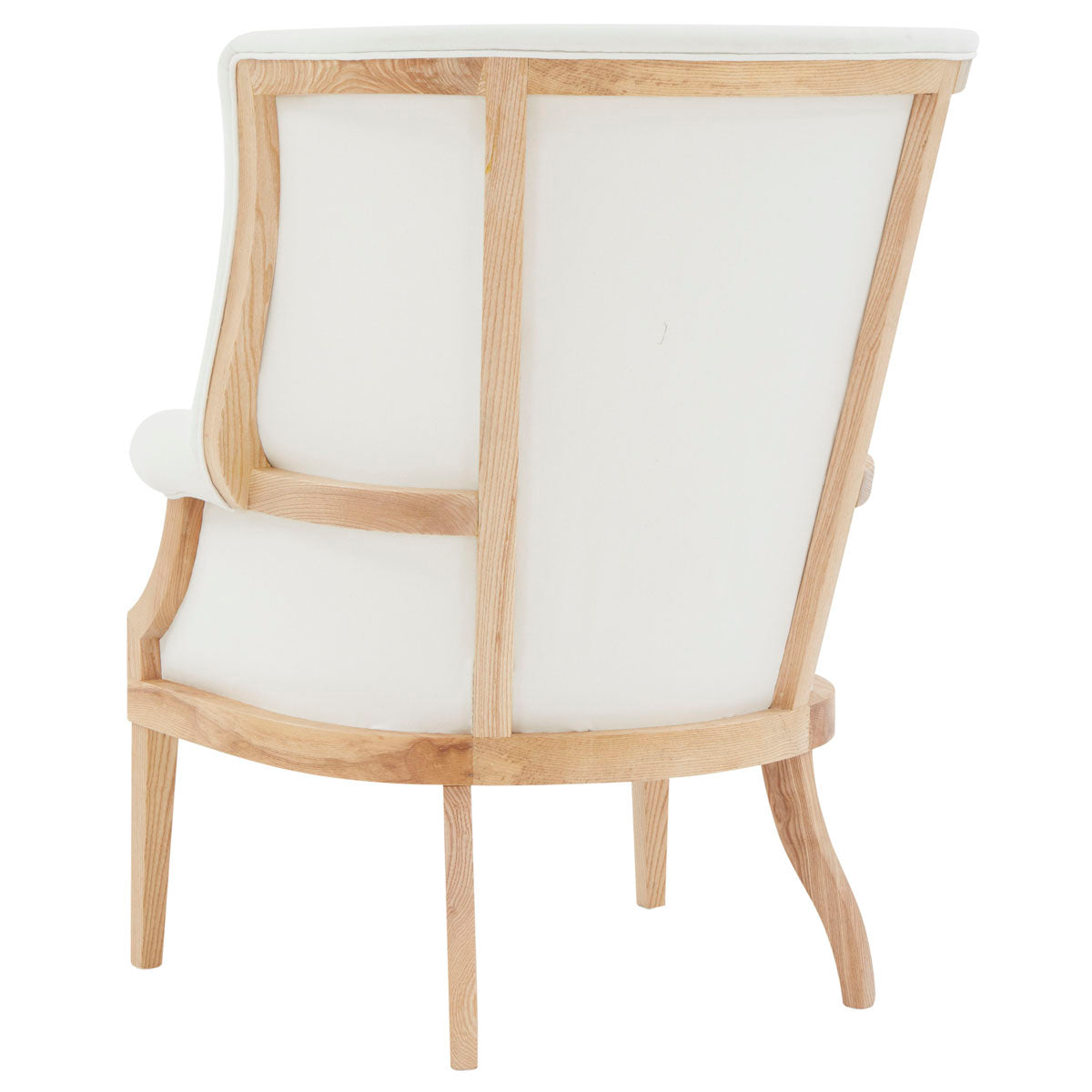 Safavieh Couture Leahbeth Wingback Accent Chair - White / Natural