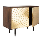 Safavieh Couture Dessaray Brass Sideboard - Wood