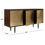 Safavieh Couture Eleni Brass Sideboard - Wood