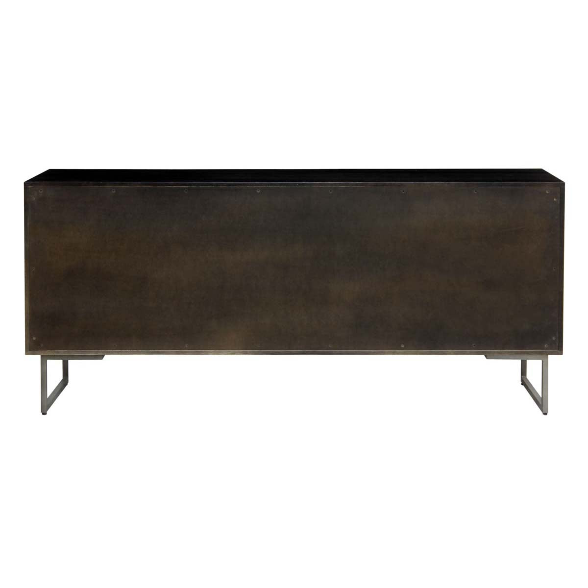 Safavieh Couture Boone Abstract Wave 4 Door Sideboard - Brown / Silver