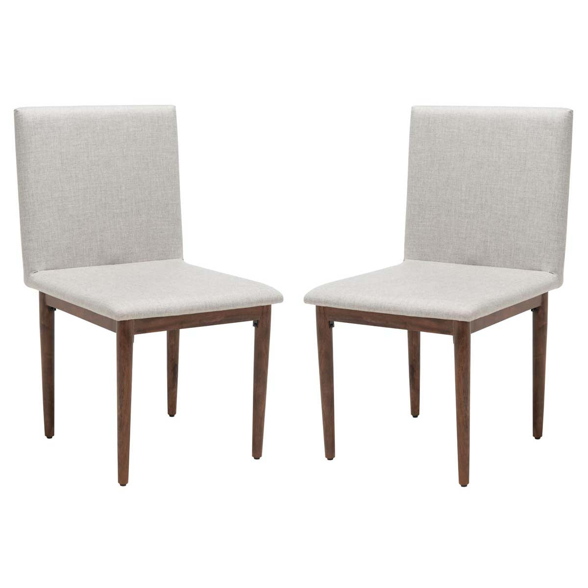 Safavieh Couture Milana Dining Chair (Set of 2) - Walnut / Light Grey