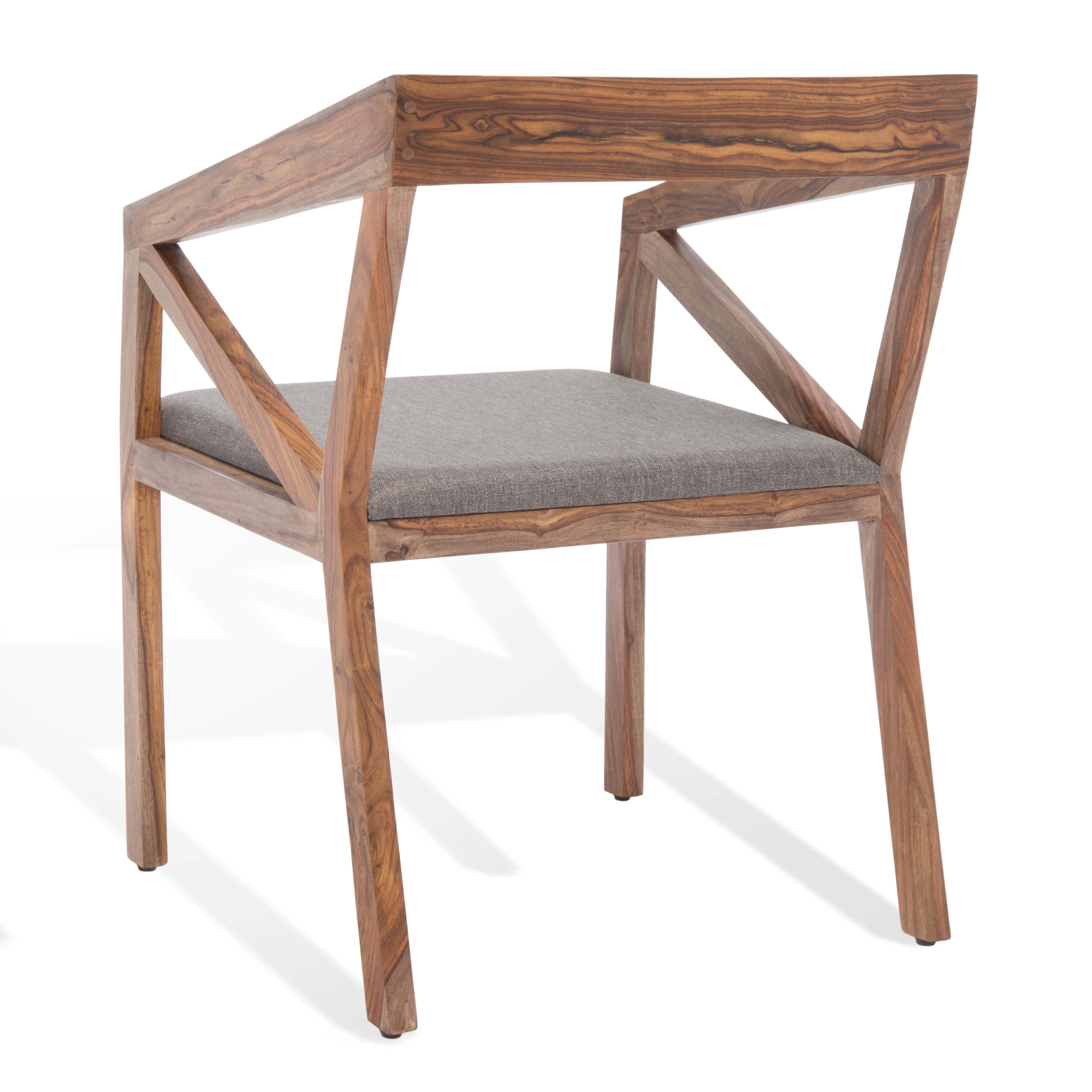 Safavieh Couture Khloe Wood Dining Chair - Natural / Grey