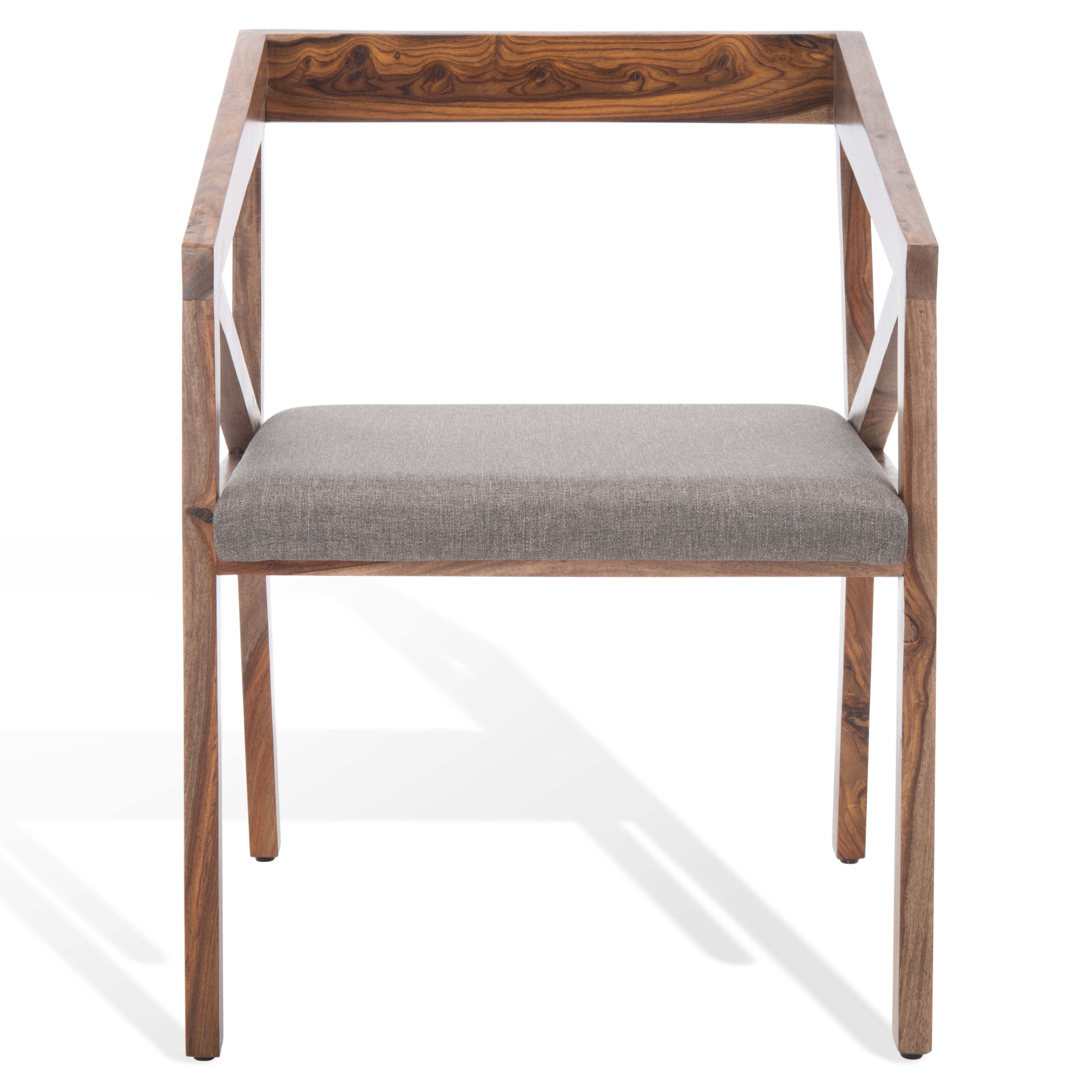 Safavieh Couture Khloe Wood Dining Chair - Natural / Grey