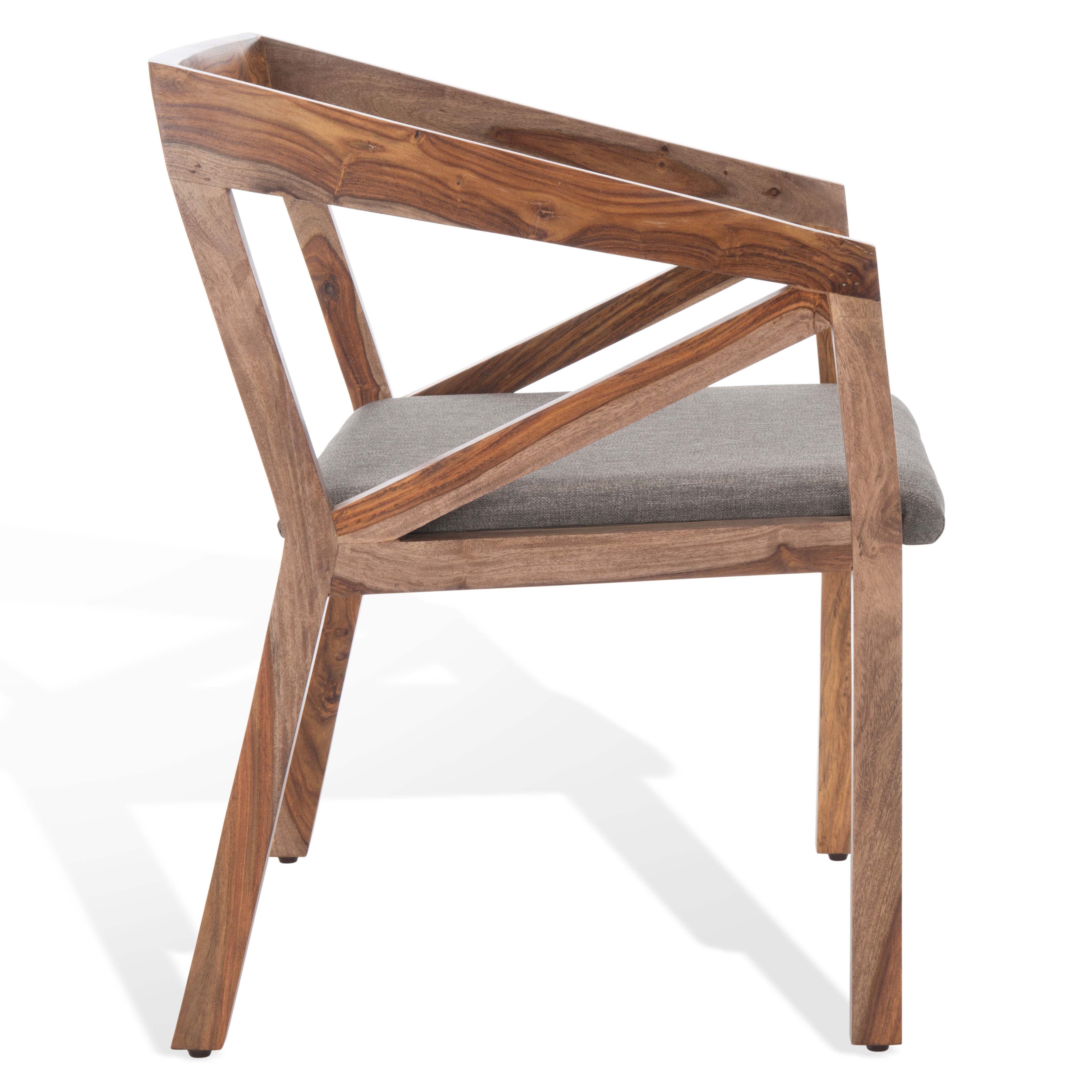 Safavieh Couture Khloe Wood Dining Chair - Natural / Grey