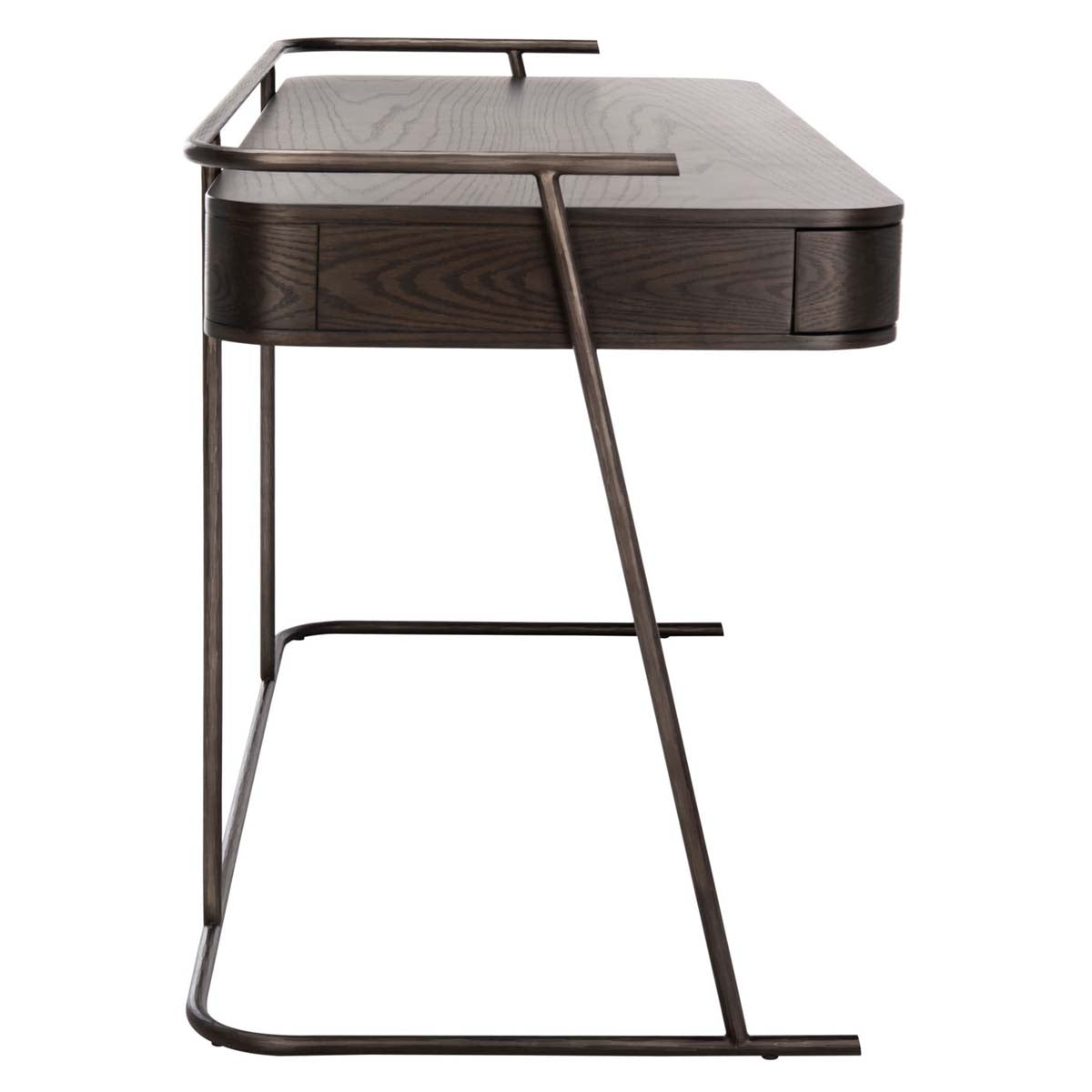 Safavieh Couture Ferrell Modern Wood Desk - Dark Walnut