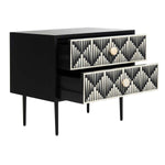 Safavieh Couture Tessie Bone Inlay Nightstand - Black