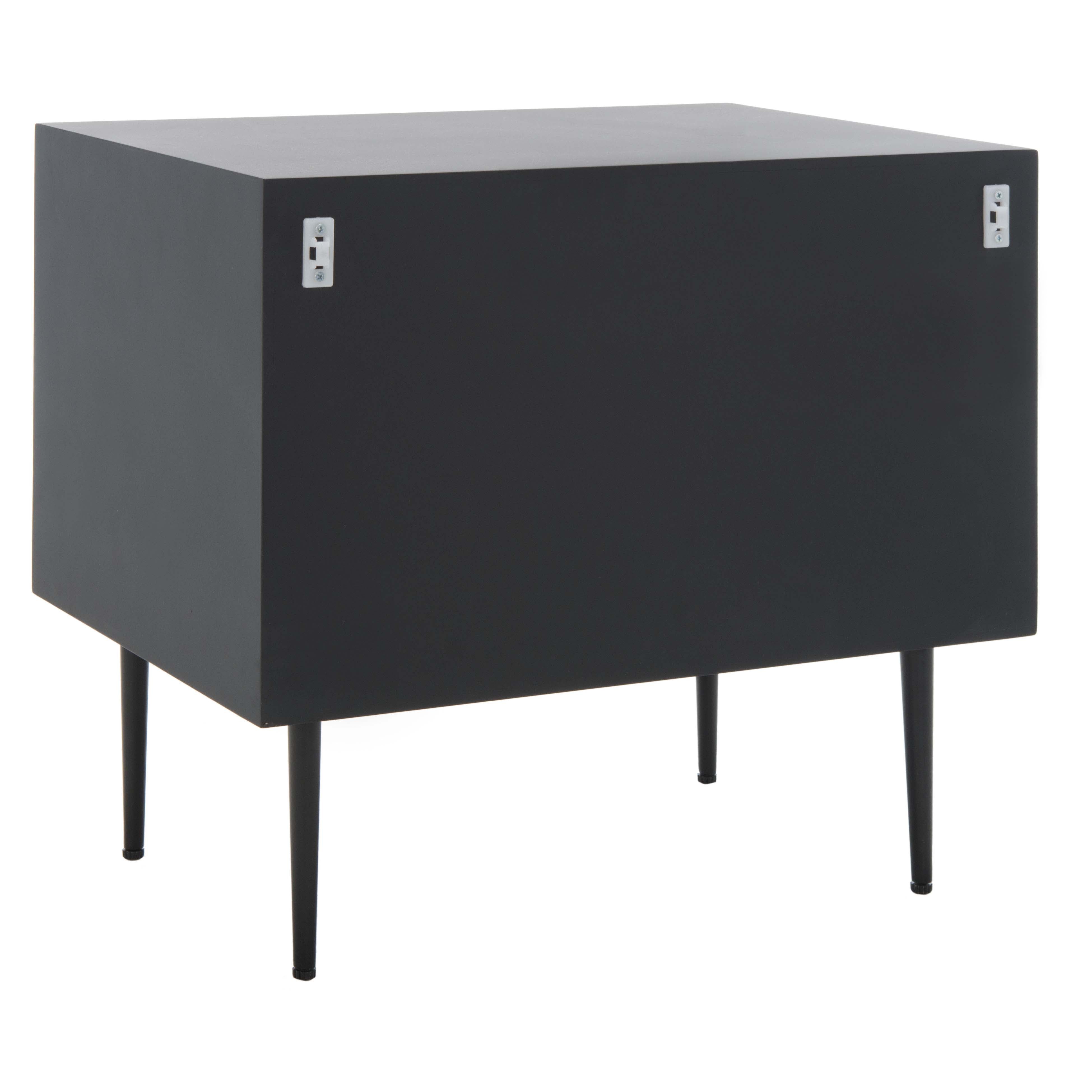 Safavieh Couture Kimori 2 Drawer Nightstand - Black / White