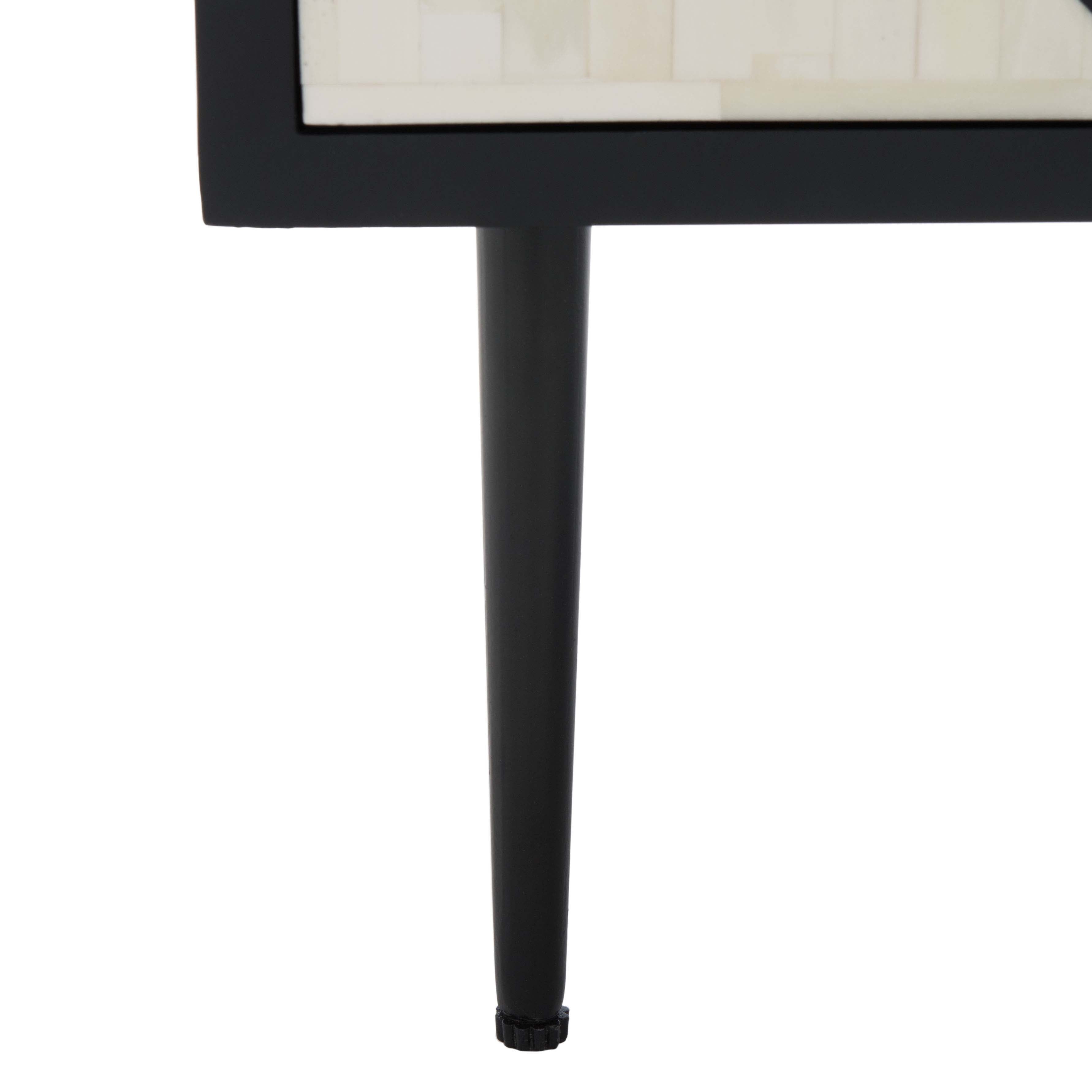 Safavieh Couture Kimori 2 Drawer Nightstand - Black / White