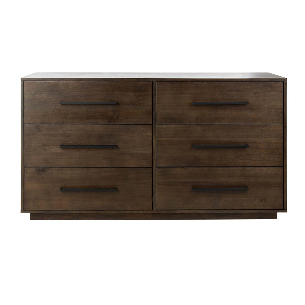 Safavieh Couture Lawson 6 Drawer Dresser - Dark Chocolate