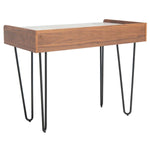 Safavieh Couture Timothy Hairpin Legs Desk - Walnut / White