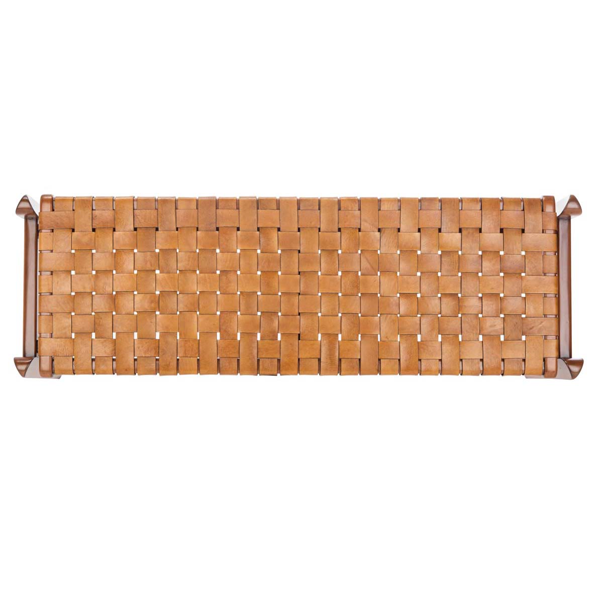 Safavieh Couture Dilan Leather Bench - Brown / Light Brown
