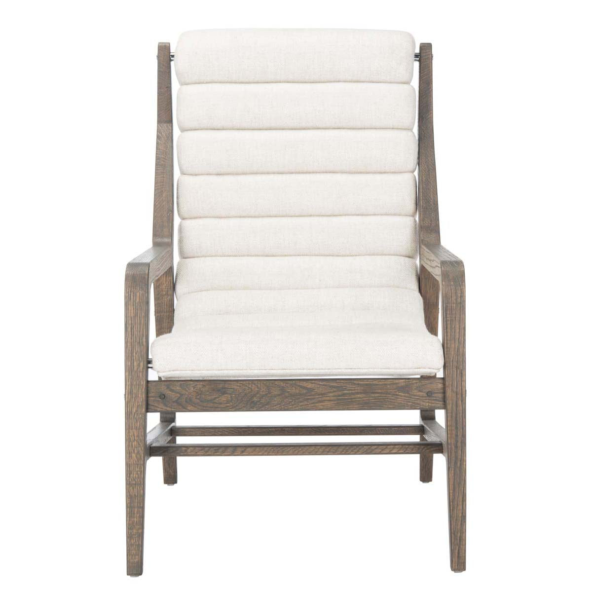 Safavieh Couture Delaney Channel Tufted Chair - White