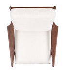 Safavieh Couture Killian Mid Century Accent Chair - Cream