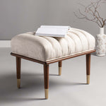 Safavieh Couture Flannery Mid Century Ottoman - Century Ottoman