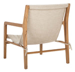 Safavieh Couture Osmond Linen Sling Chair - Sand / Natural