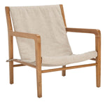 Safavieh Couture Osmond Linen Sling Chair - Sand / Natural