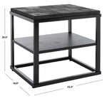 Safavieh Couture Brodie Side Table - Charred Black