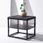 Safavieh Couture Brodie Side Table - Charred Black