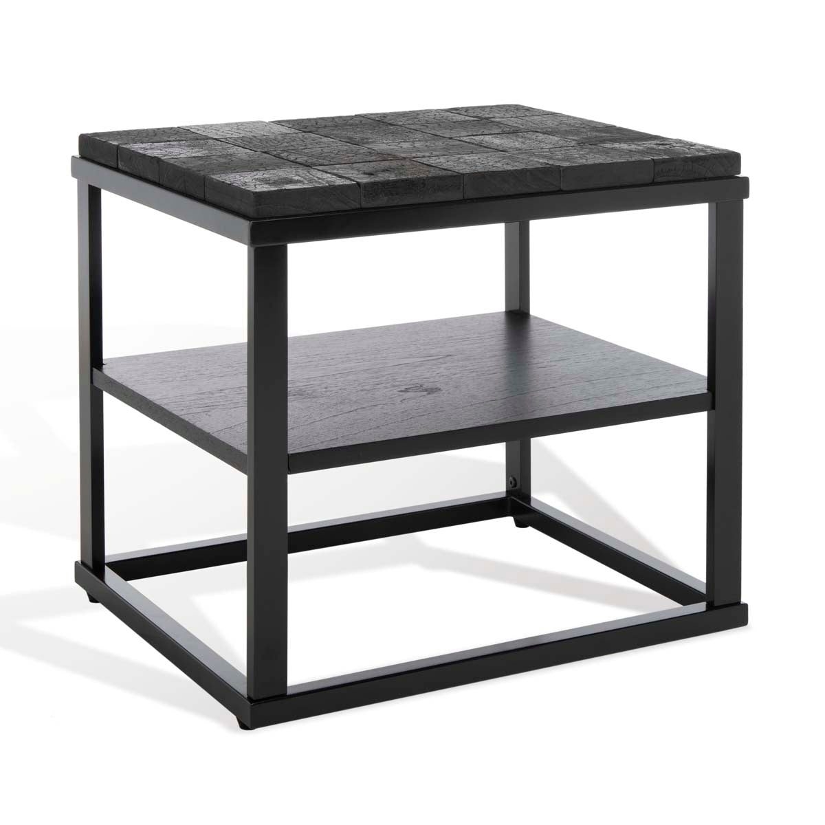 Safavieh Couture Brodie Side Table - Charred Black