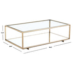 Safavieh Couture Florabella Mirrored Coffee Table - Bronze