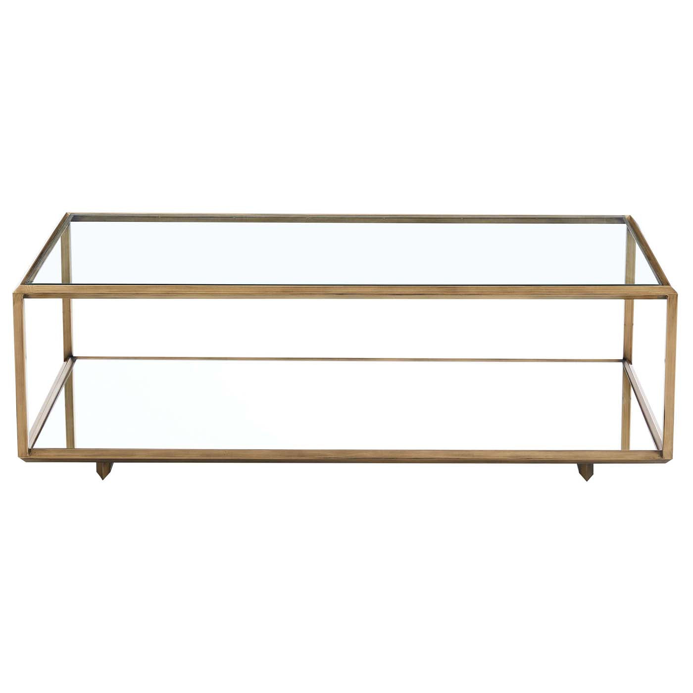 Safavieh Couture Florabella Mirrored Coffee Table - Bronze