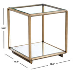 Safavieh Couture Florabella Mirrored Accent Table - Bronze