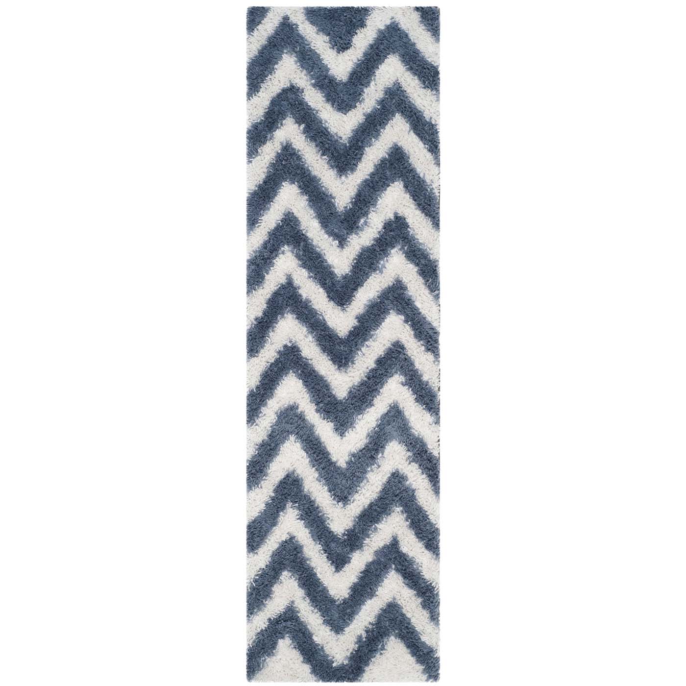 Safavieh Shag 50 Rug, SG250 - Ivory / Blue