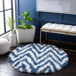 Safavieh Shag 50 Rug, SG250 - Ivory / Blue