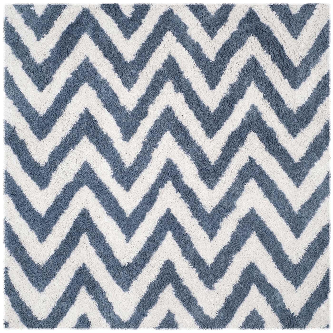 Safavieh Shag 50 Rug, SG250 - Ivory / Blue