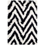 Safavieh Shag 50 Rug, SG250 - Ivory / Black