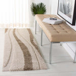 Safavieh Shag 451 Rug, SG451 - Cream / Dark Brown