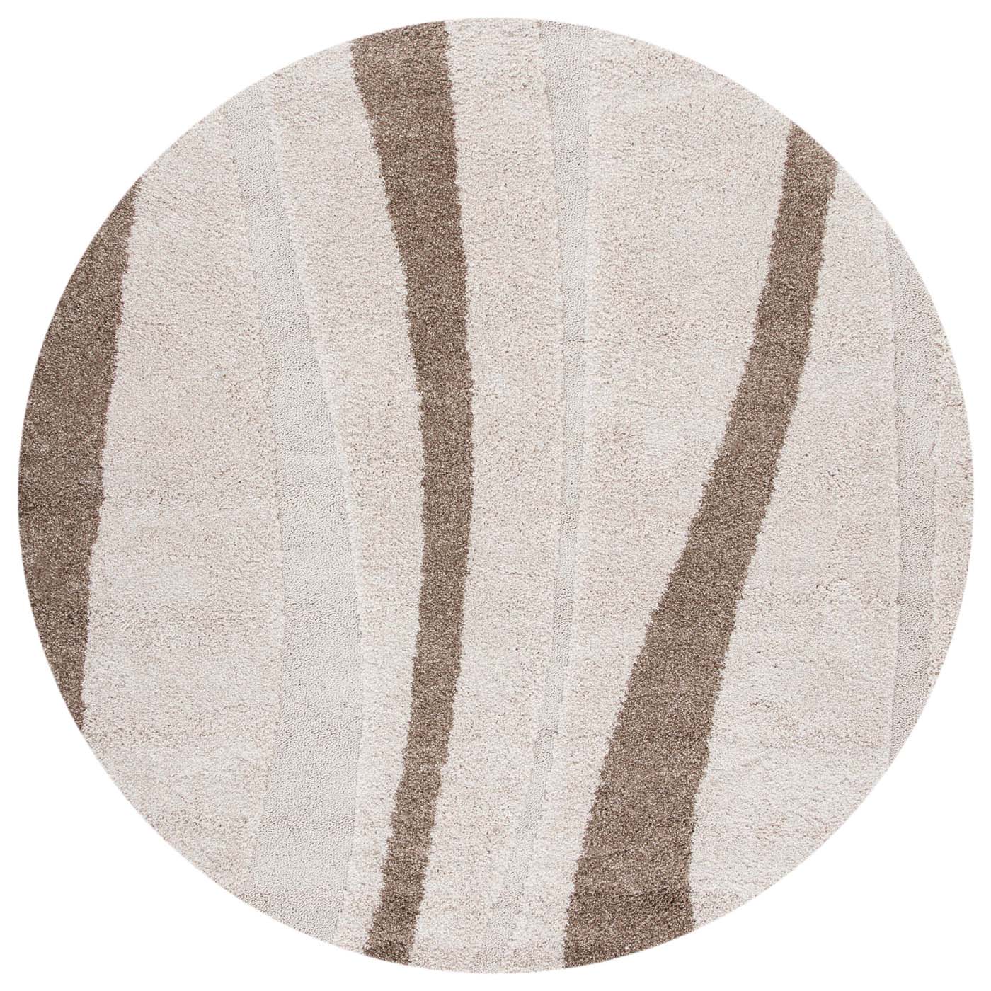 Safavieh Shag 451 Rug, SG451 - Cream / Dark Brown