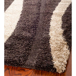 Safavieh Shag 451 Rug, SG451 - Dark Brown / Beige