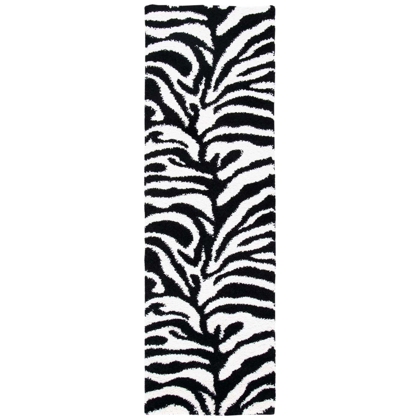 Safavieh Shag 452 Rug, SG452 - Ivory / Black