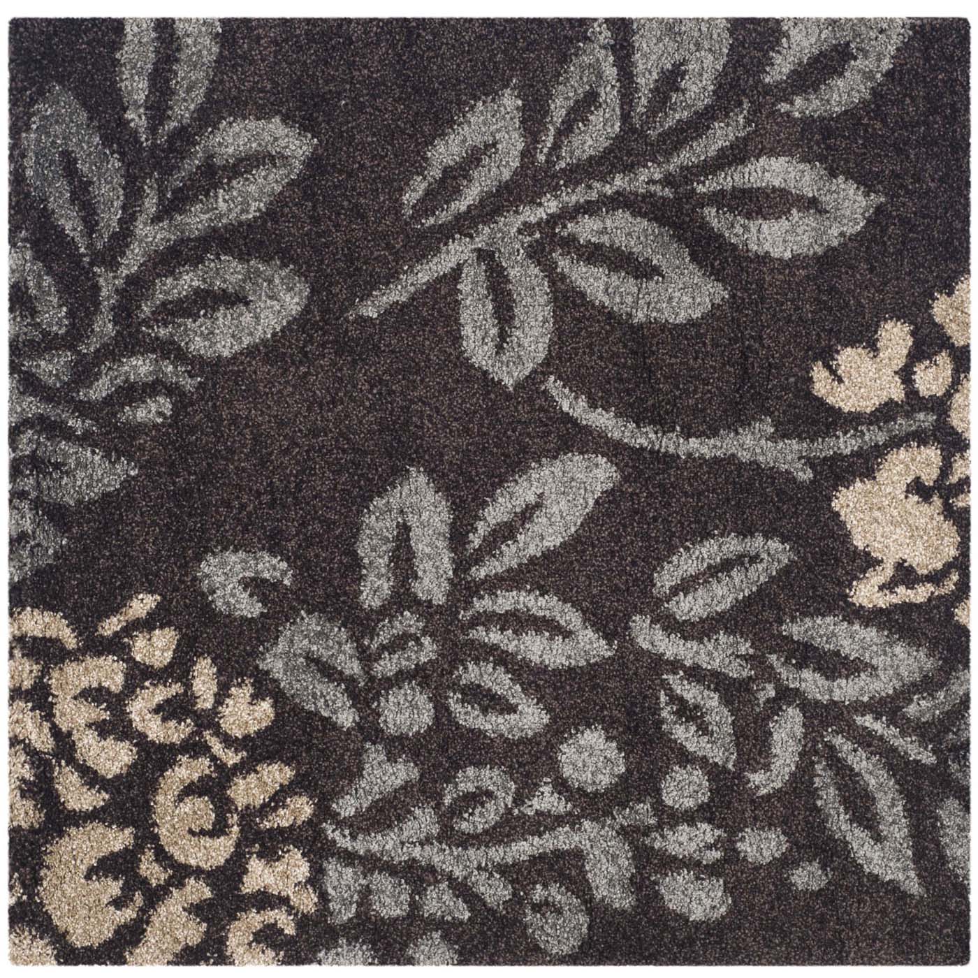 Safavieh Shag 56- Rug, SG456- - Dark Brown / Grey