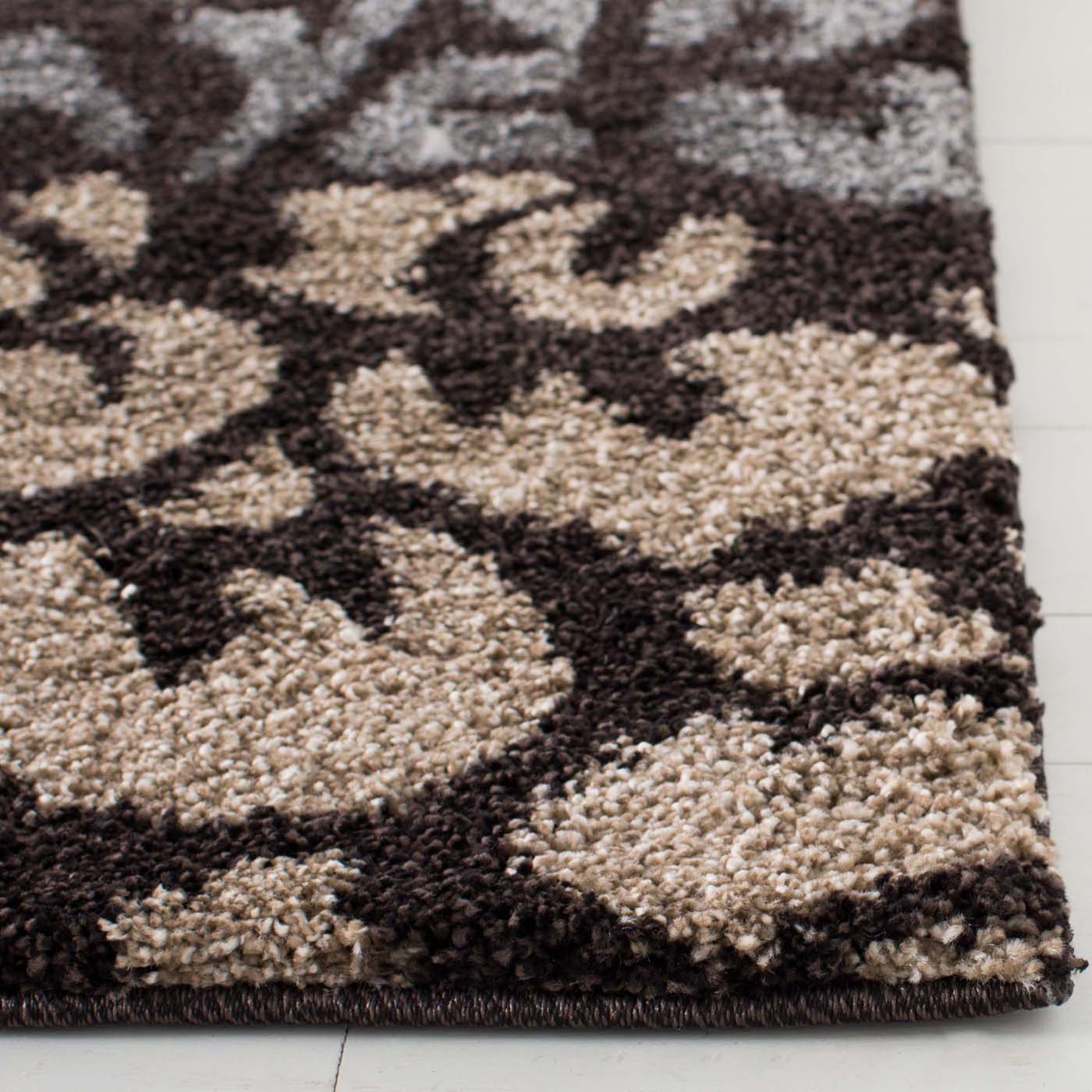 Safavieh Shag 56- Rug, SG456- - Dark Brown / Grey