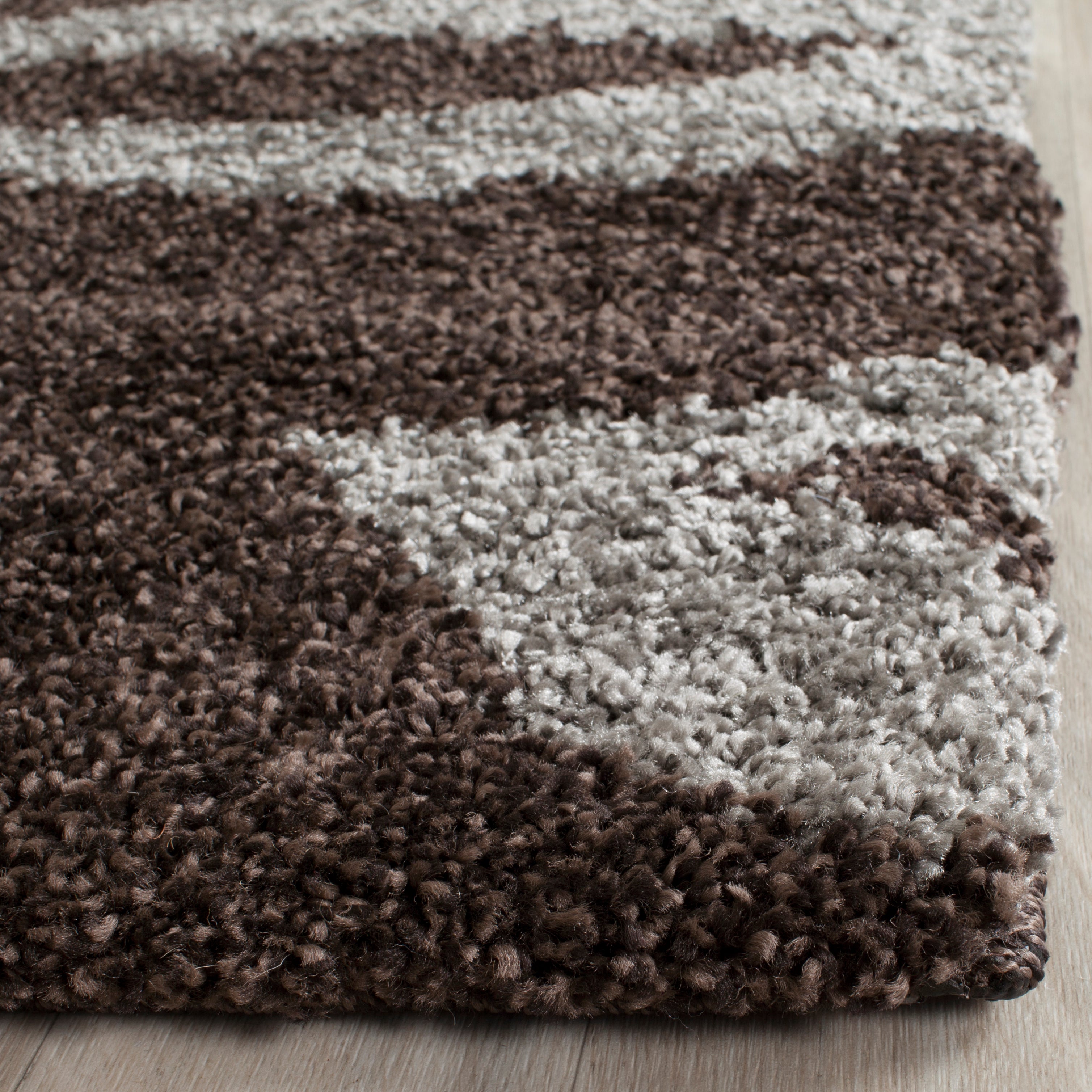 Safavieh Shag 56- Rug, SG456- - Dark Brown / Grey