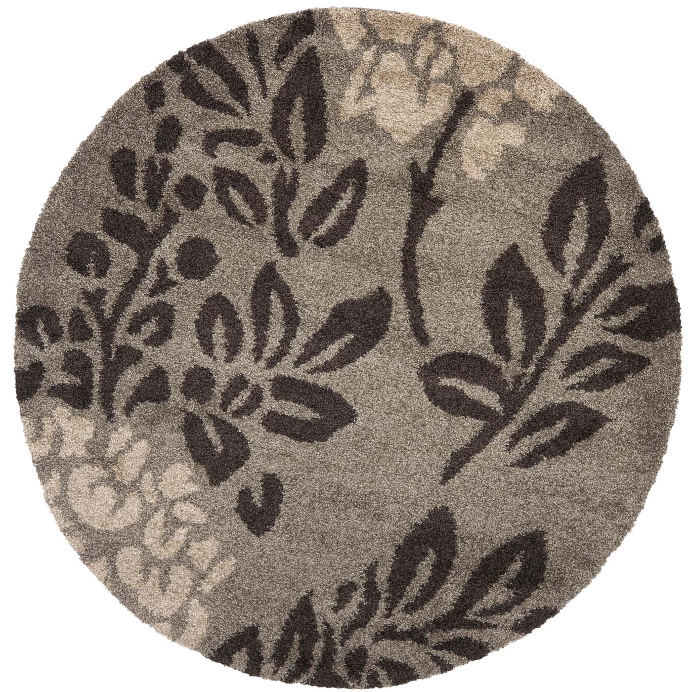 Safavieh Shag 56- Rug, SG456- - Smoke / Dark Brown