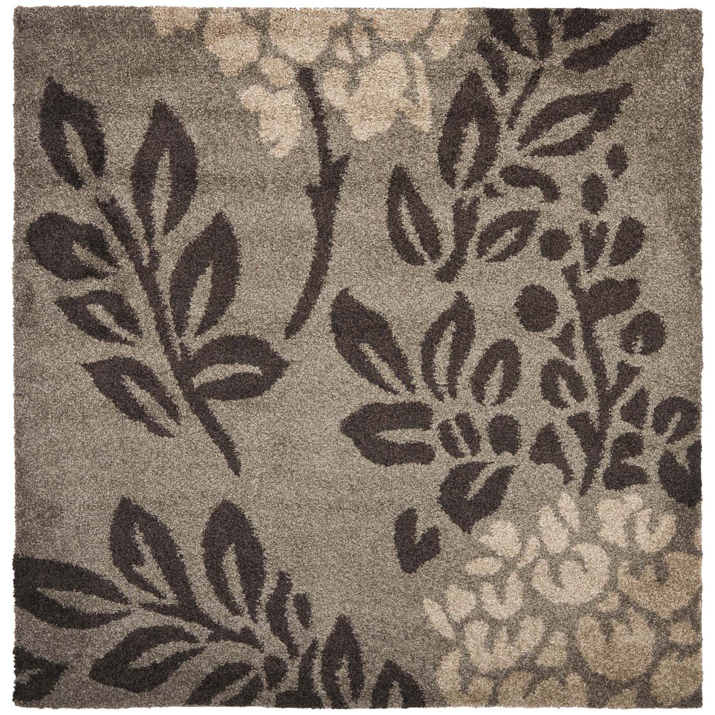 Safavieh Shag 56- Rug, SG456- - Smoke / Dark Brown