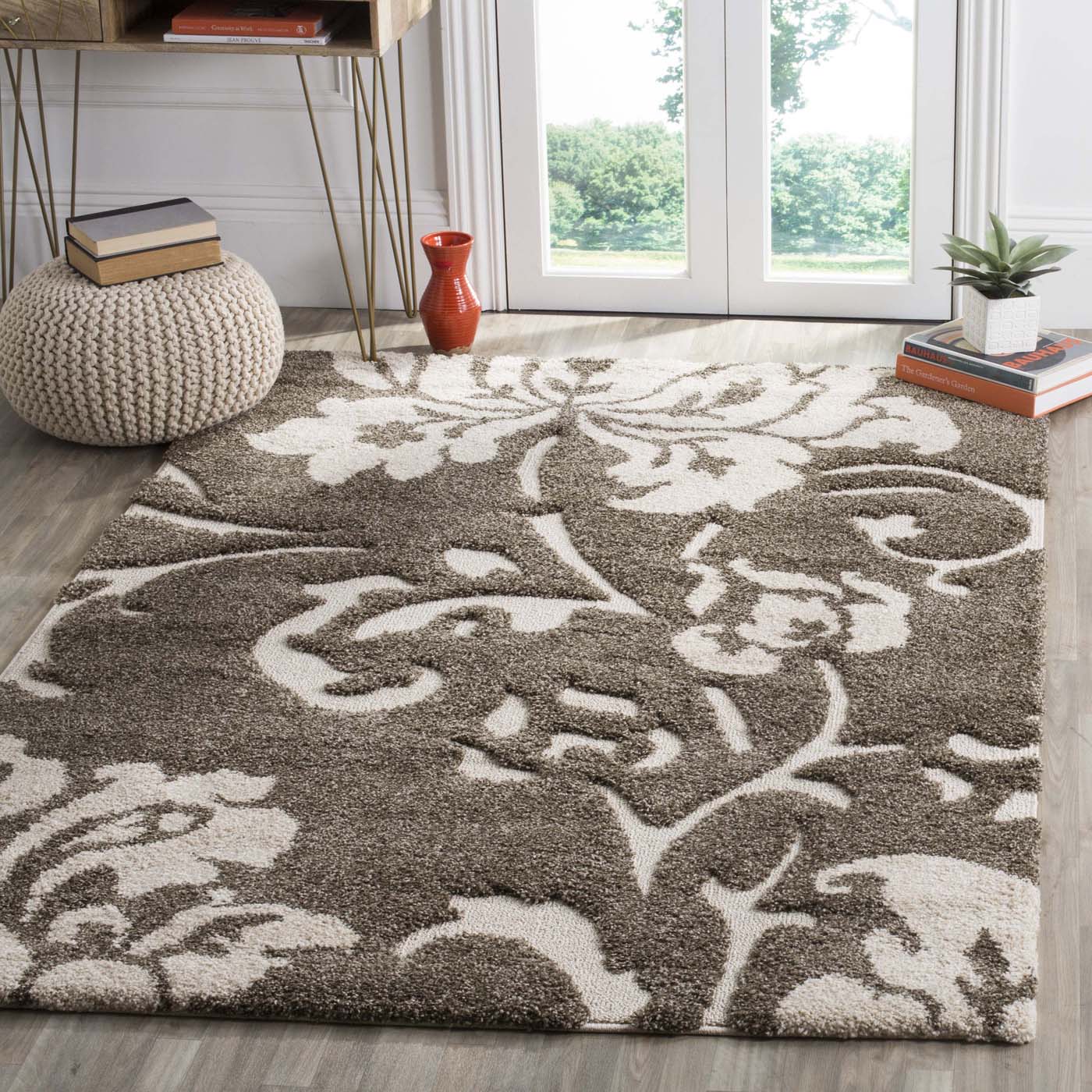 Safavieh Shag 58- Rug, SG458- - Smoke / Beige