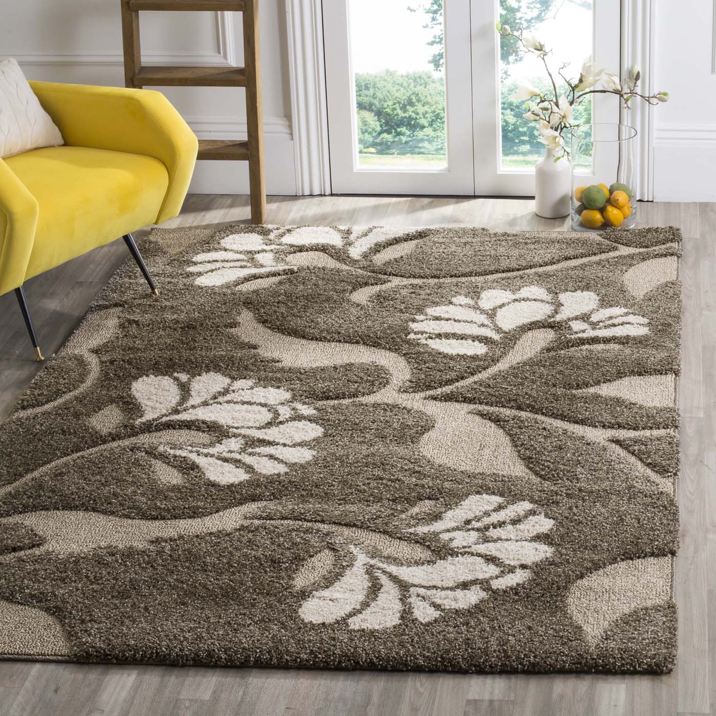 Safavieh Shag 59- Rug, SG459- - Smoke / Beige