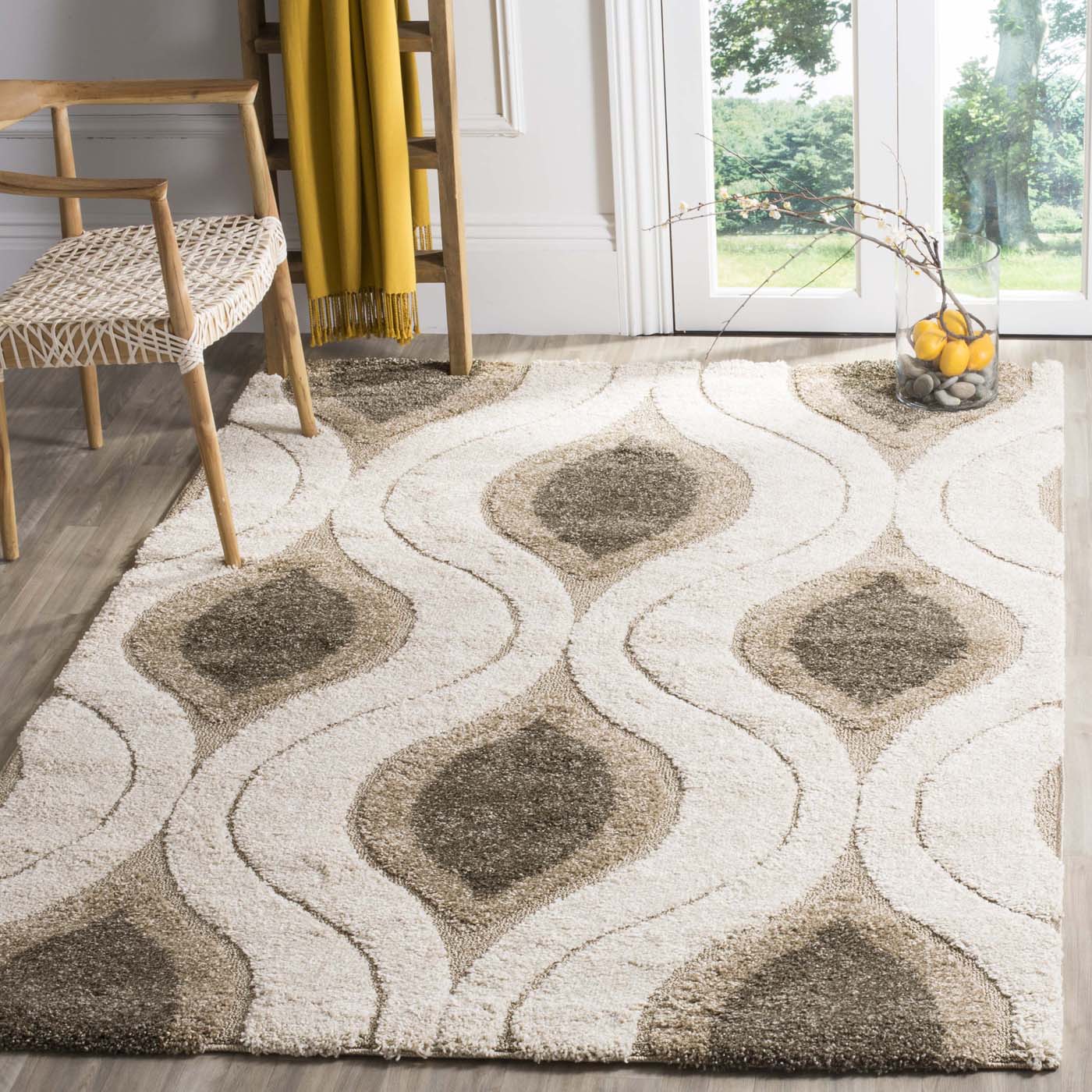 Safavieh Shag 61- Rug, SG461- - Cream / Smoke