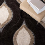 Safavieh Shag 61- Rug, SG461- - Dark Brown / Ivory