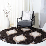 Safavieh Shag 61- Rug, SG461- - Dark Brown / Ivory